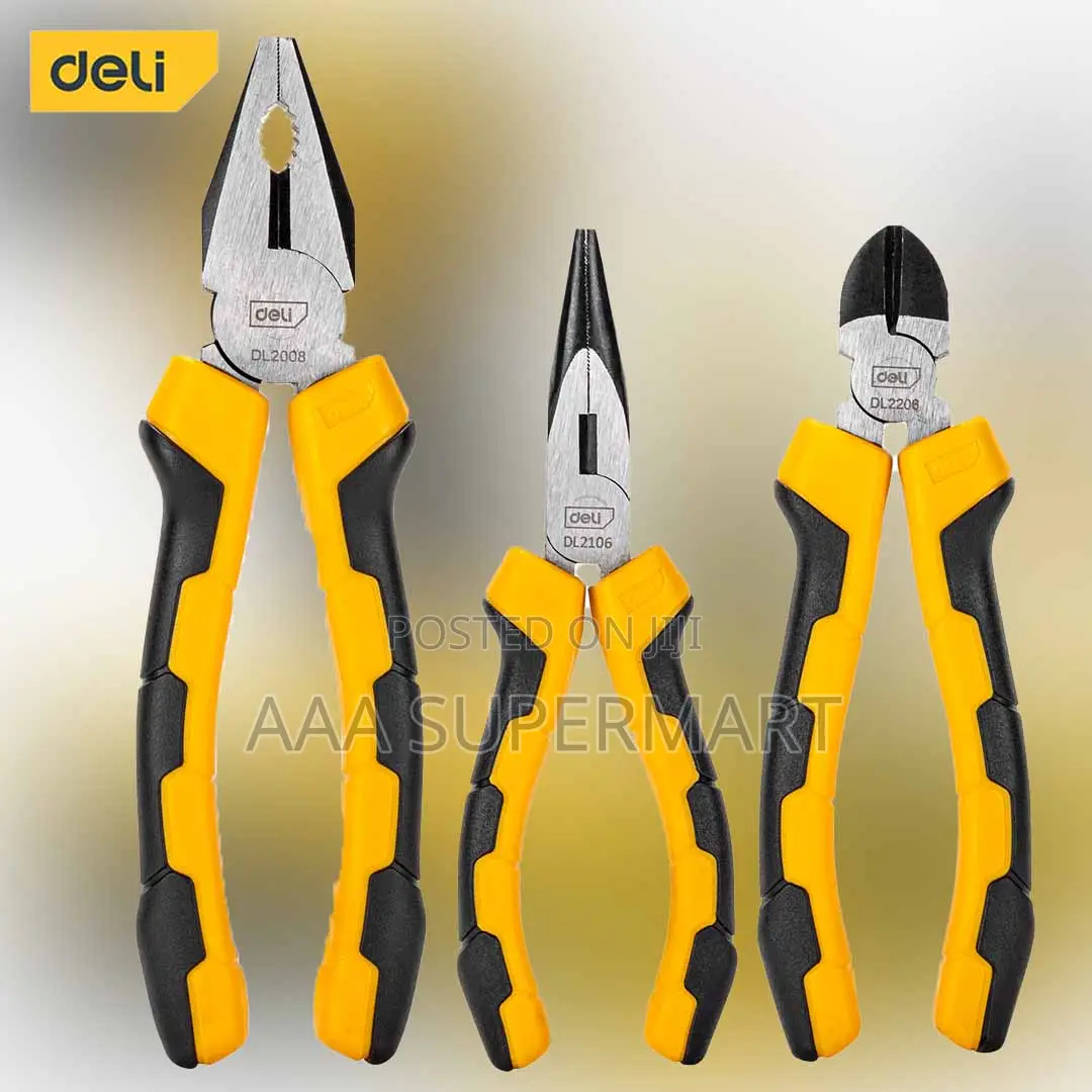 Deli Tools 3 PCS Pliers Set EDL2008-3