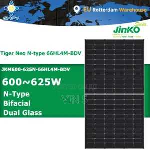 Jinko Bifacial Solar Panels 615w,Jìnko Bìfacial Sòlar Panèls