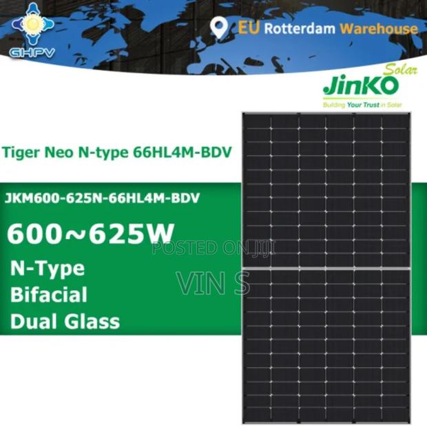 Jinko Bifacial Solar Panels 615w,Jìnko Bìfacial Sòlar Panèls