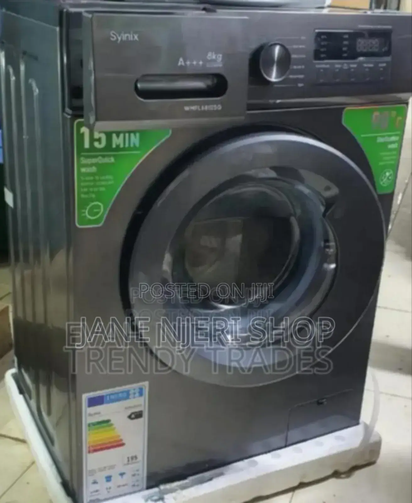 8 KGS Syinix Washing Machines Front Load