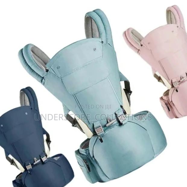 A Baby Carrier With Adjustable Straps, Padded Support, . - main view
