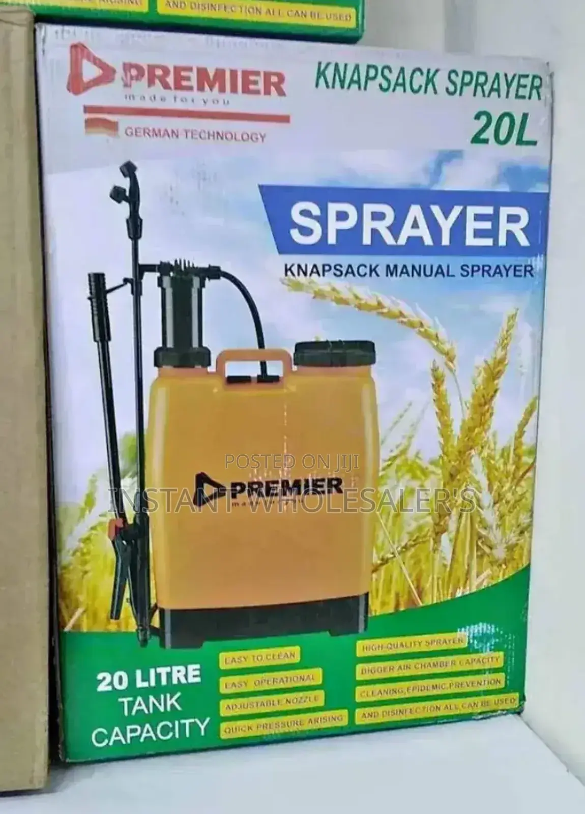 20 Litres Capacity Knapsack Sprayer