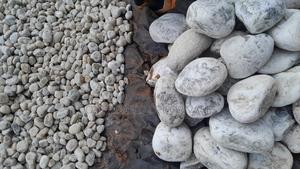 White Riverbed Stones Variety of Sizes
