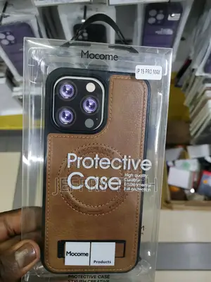 iPhone 15 Pro Max Leather Magsafe Compatible Case-Brown