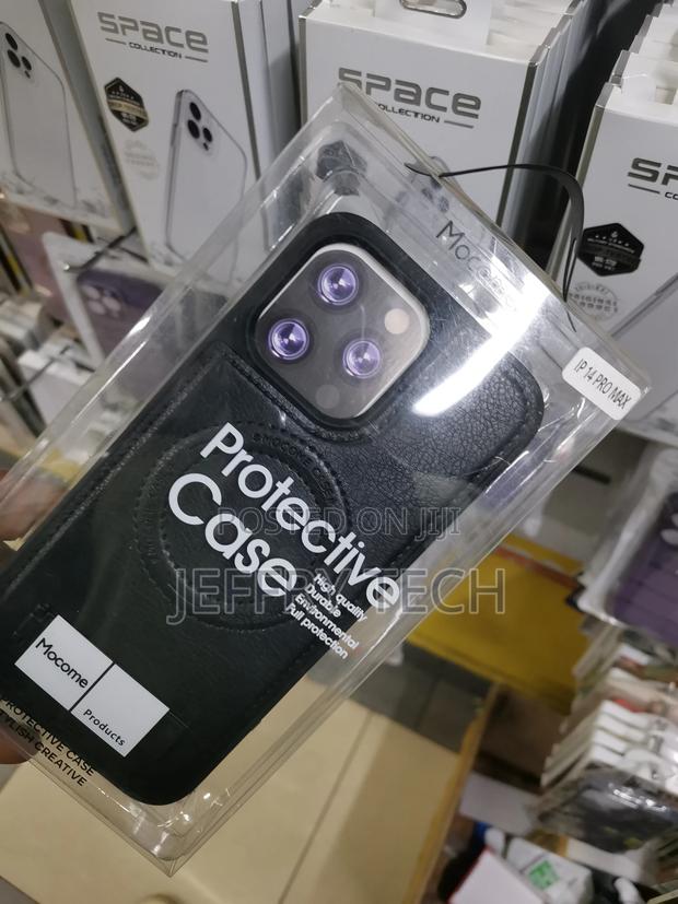 iPhone 14 Pro Max Leather Case,Magsafe Compatibility-Black - thumbnail 3