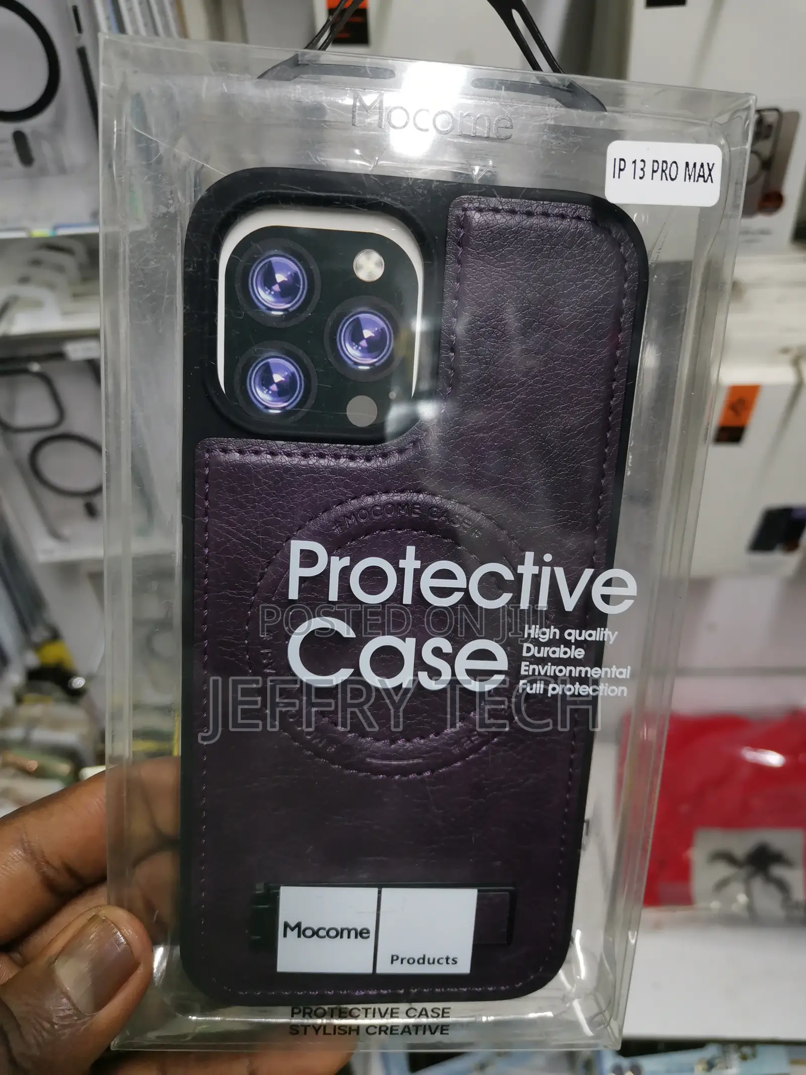 iPhone 13 Pro Max Leather Case With Magsafe -Purple
