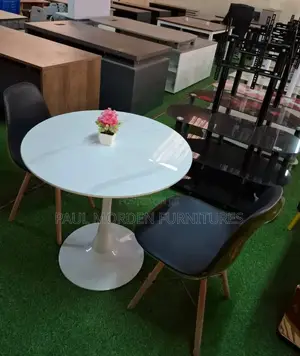 Luxurious Dining Table With Two Dining Chairs