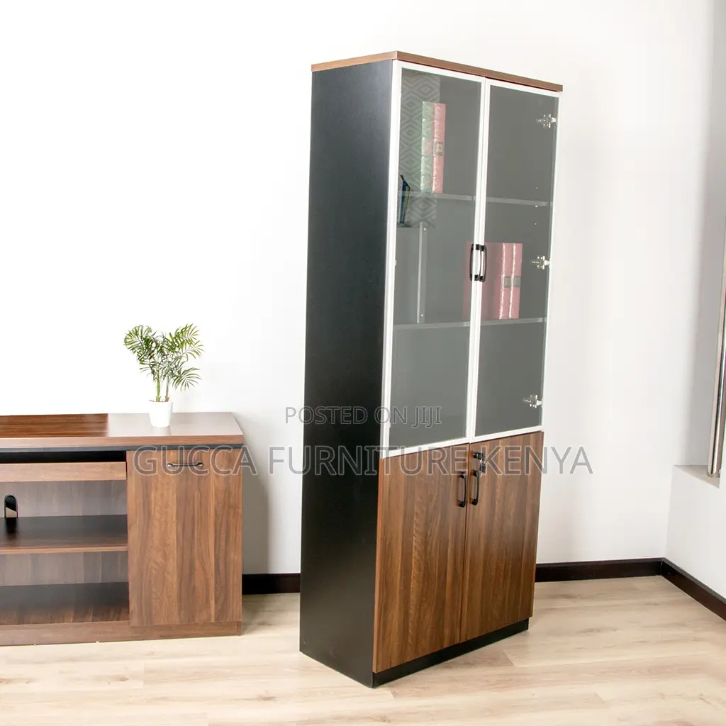 Cabinets:2-Door Wooden Storage Book Office Cabinet
