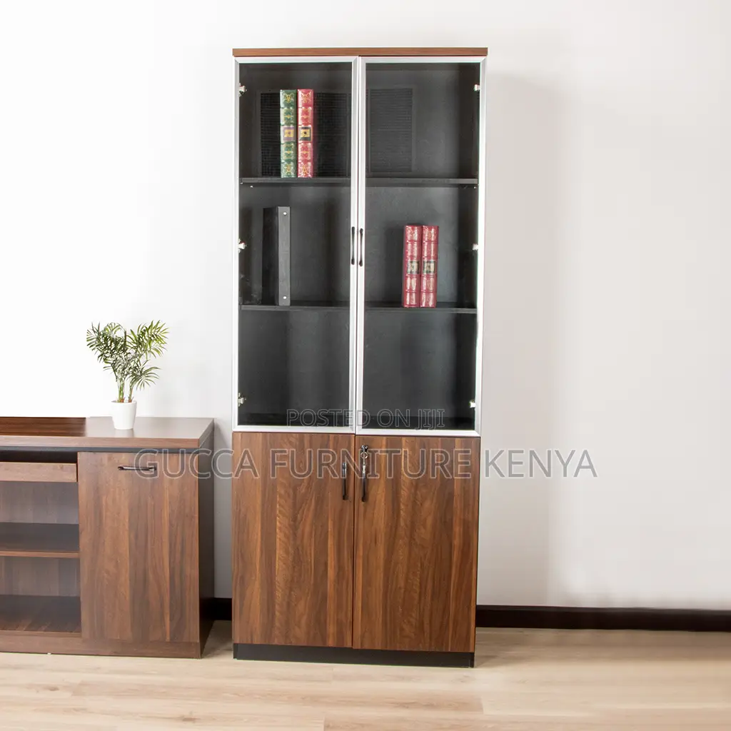 Cabinets:2-Door Wooden Storage Book Office Cabinet