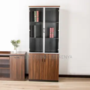 Cabinets:2-Door Wooden Storage Book Office Cabinet