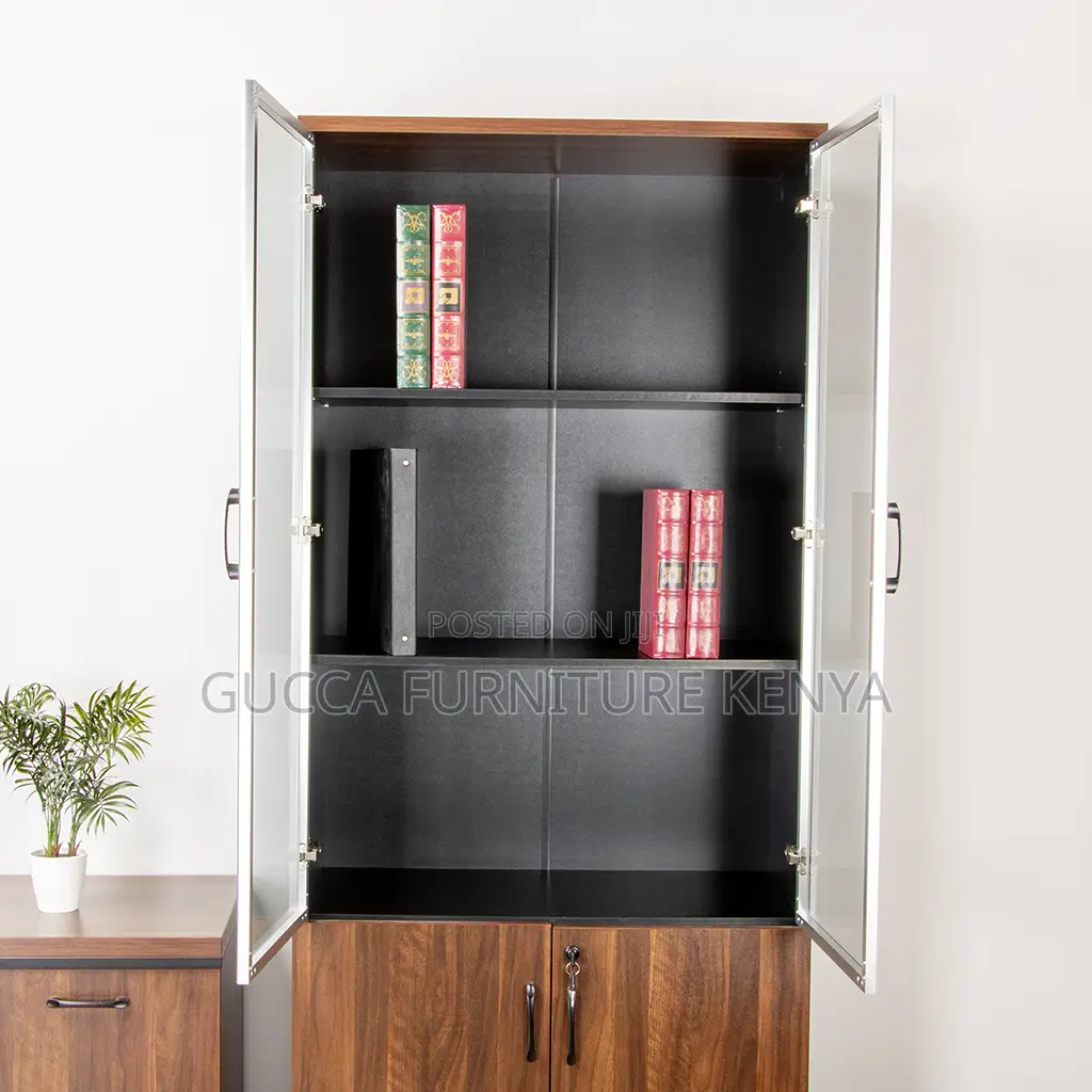 Cabinets:2-Door Wooden Storage Book Office Cabinet