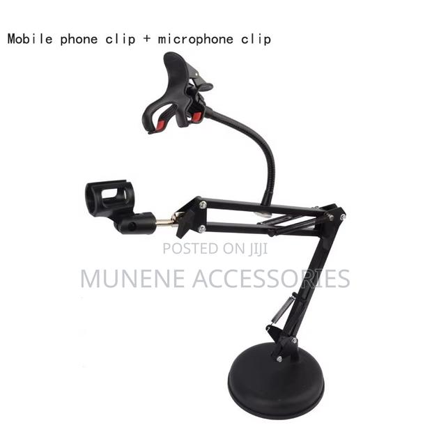 Mobile Phone Mic Holder 360 Rotating Flexible Podcast Stand