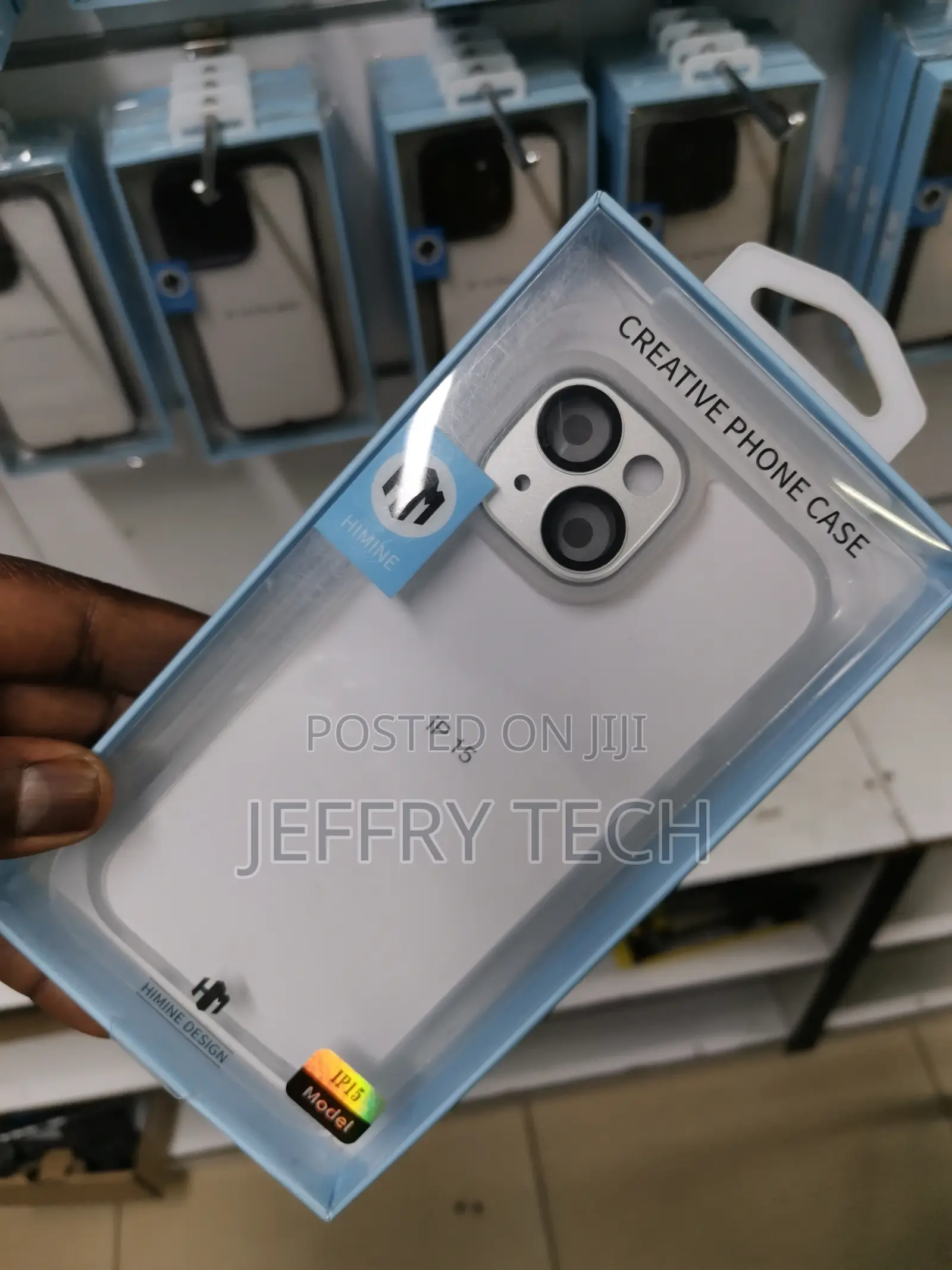 Plating Case for iPhone 15 Clear With Camera Lens Protector