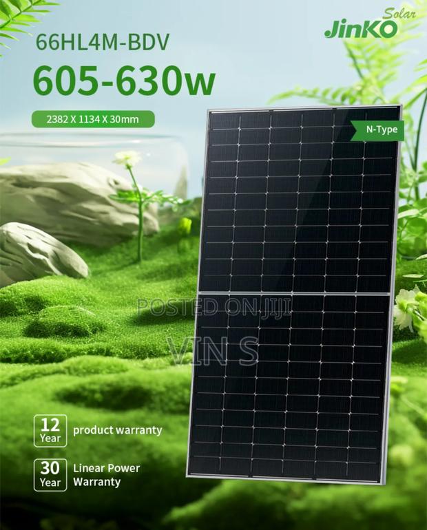Jinko Solar Panels Bifacial 615w+Bifacíal Solár Panëls Jinkõ