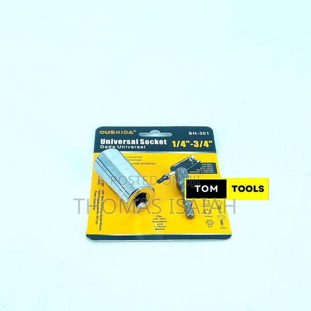 Universal Socket Wrench for 8mm to 19mm With Drill Adapter - thumbnail 3