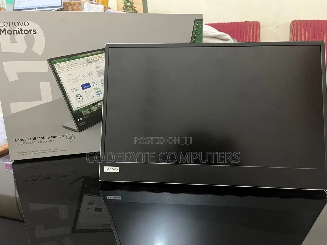 Lenovo L15 15.6" FHD USB-C Portable Monitor, Grey Color