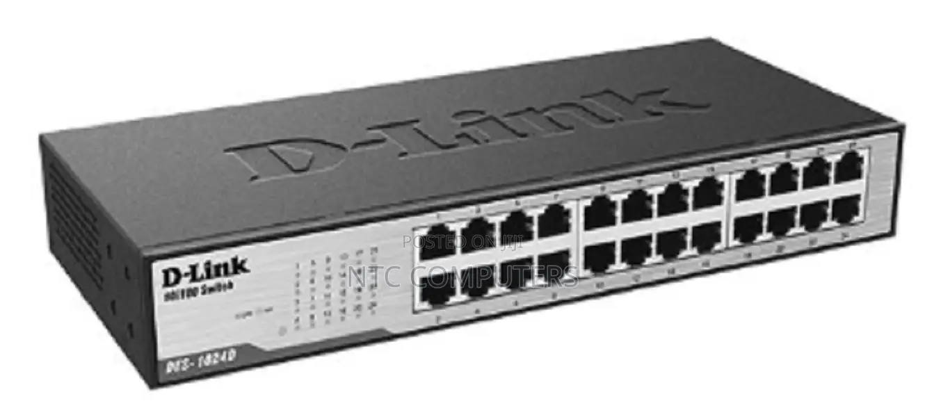 D-Link 24 Port 10/100mbps Unmanaged Switch Des-1024d