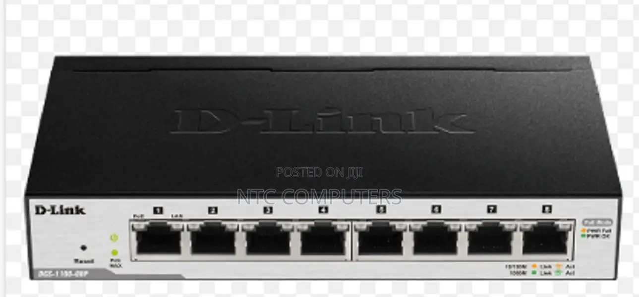 D-Link 8-Port Gigabit Poe Smart Managed Switch - DGS-1100-08