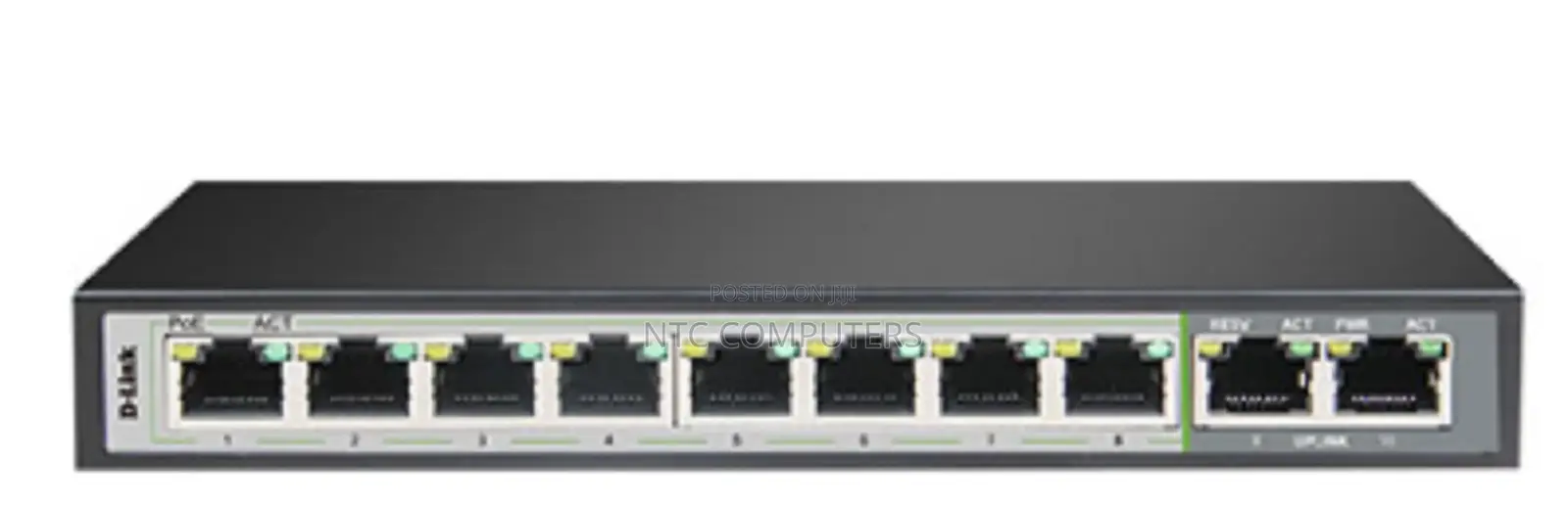 Dlink DGS-F1010p-E 250m 10-Port 1000mbps Switch With 8 Poe P