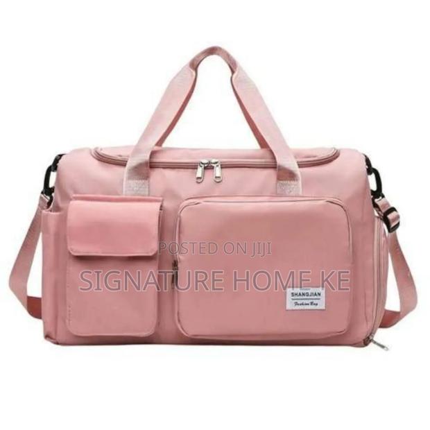 Ladies Gym/Sports Duffle Bag-peach - thumbnail 3