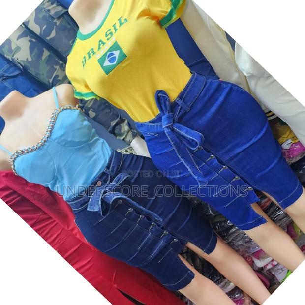 In Two Color Size 26-32. Denim Skirts - main view