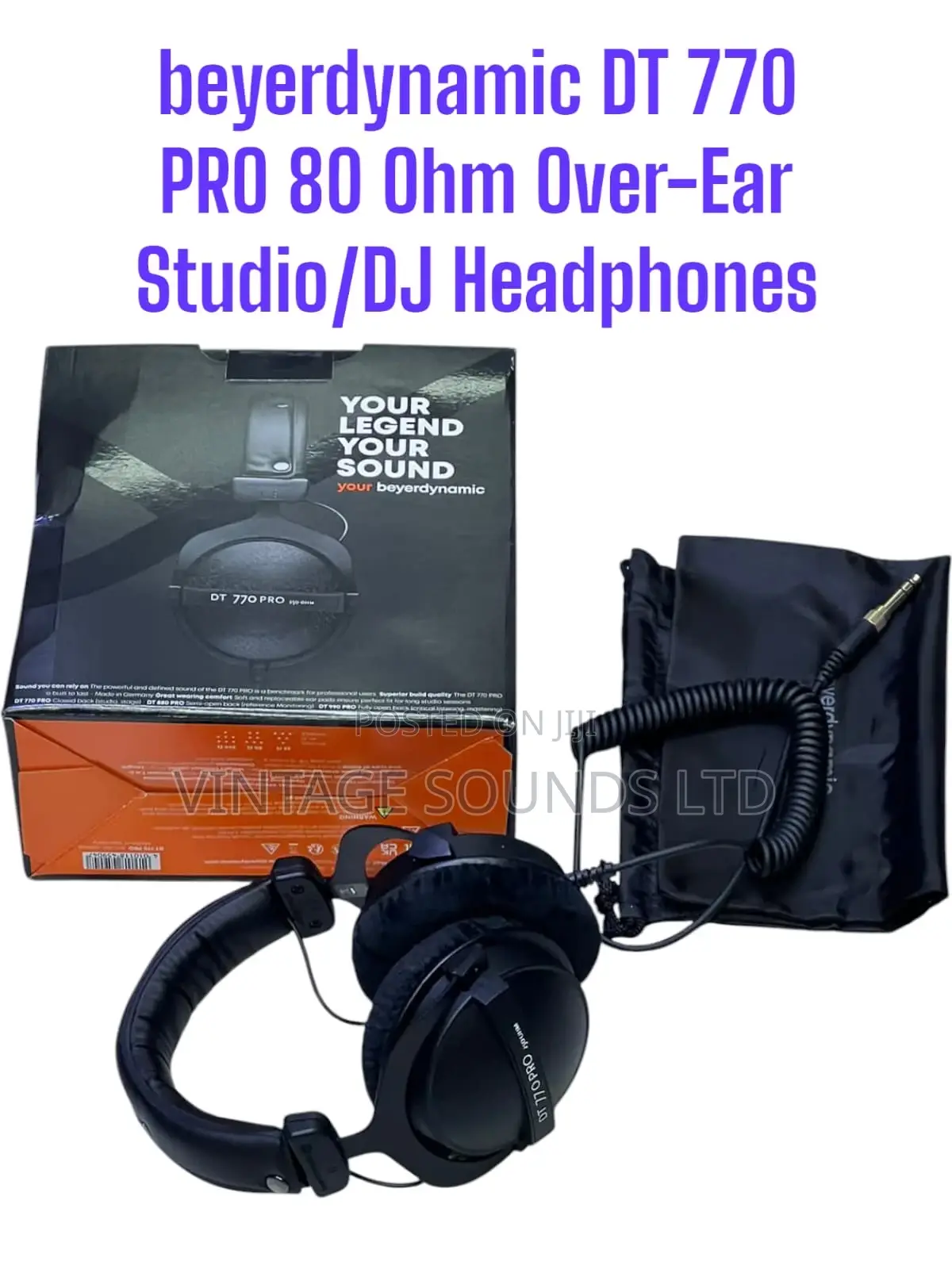 Beyerdynamic Dt 770 Pro 80 Ohm Over-Ear Studio Headphones