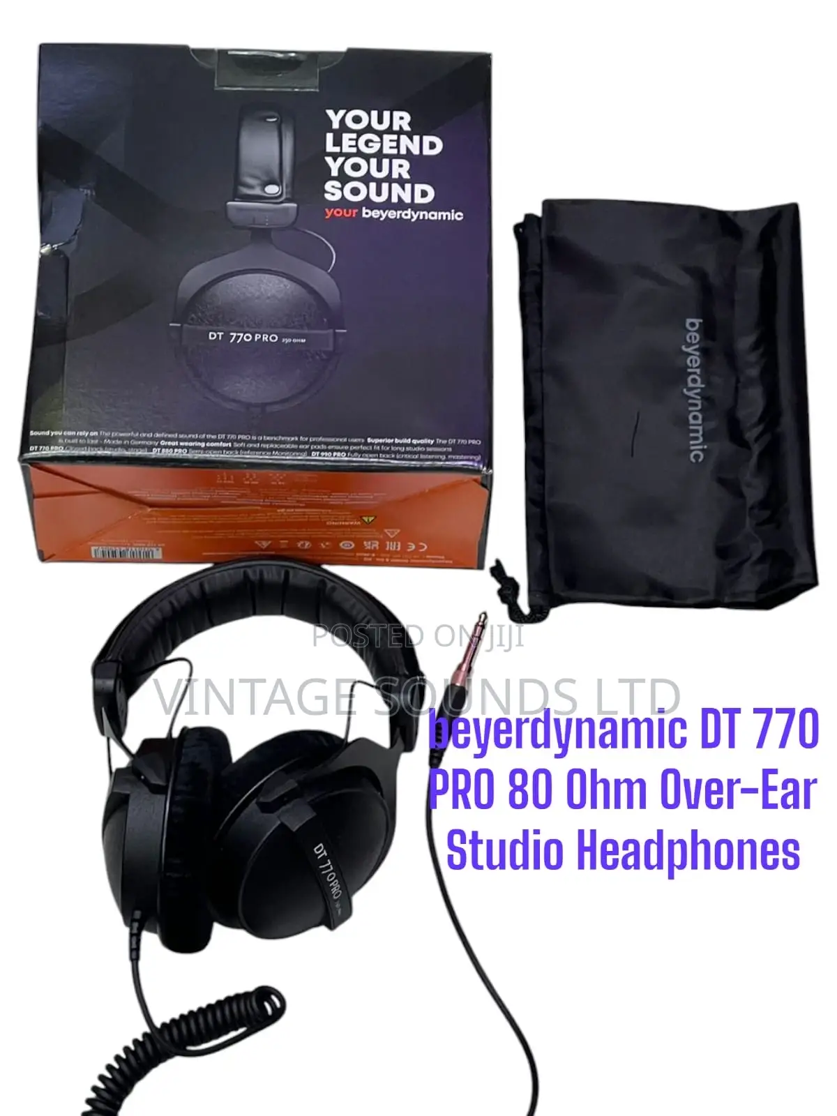 Beyerdynamic Dt 770 Pro 80 Ohm Over-Ear Studio Headphones