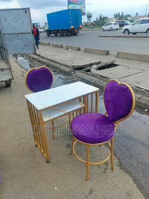 Love Seat Make Design, Manicure Set and Marble Table 