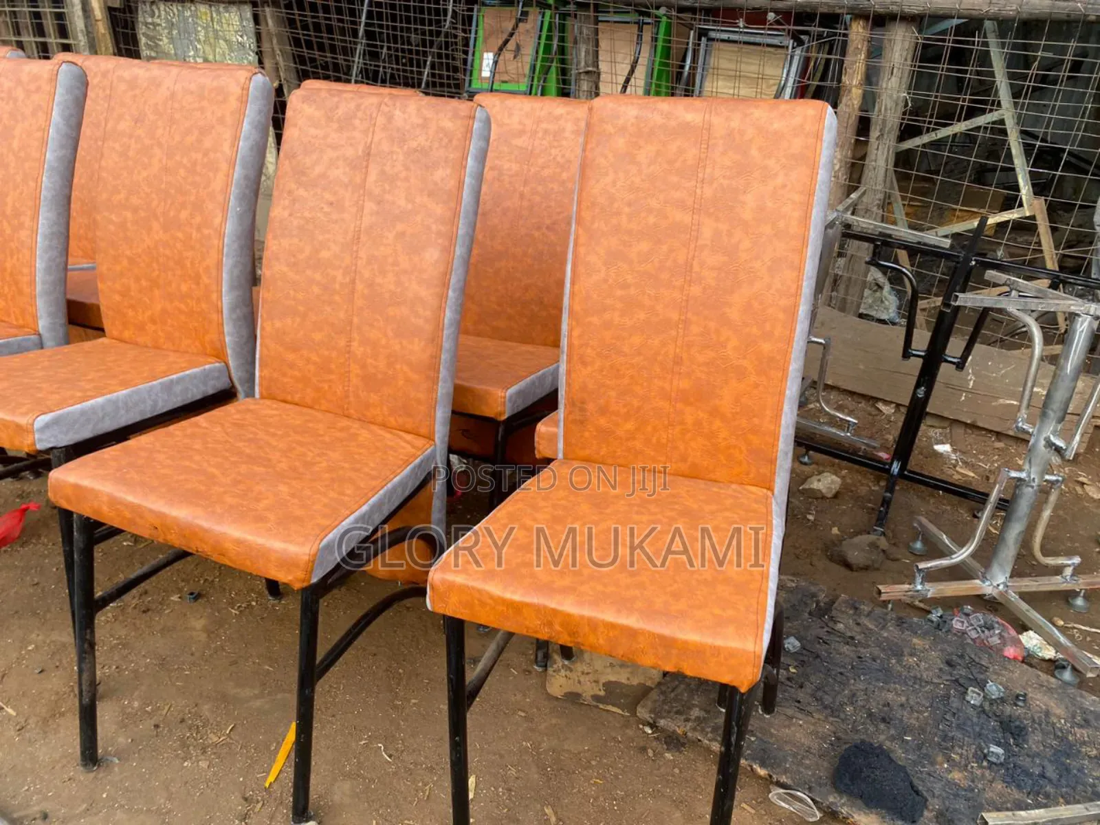 Brown Grey Restaurants and Bar Chairs