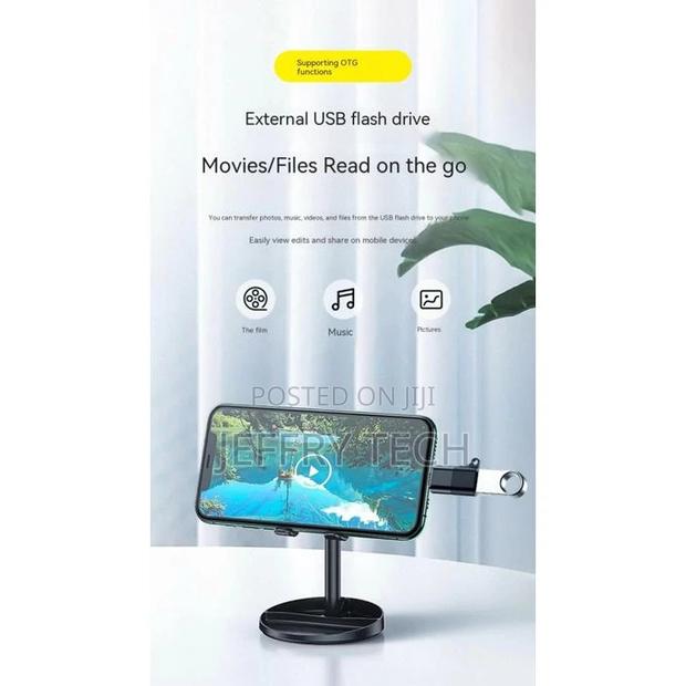 Adapter Otg Tpye-C iPhone Flash Drive Audio Black - thumbnail 2