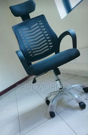 Black Generic Adjustable Headrest Office Chair