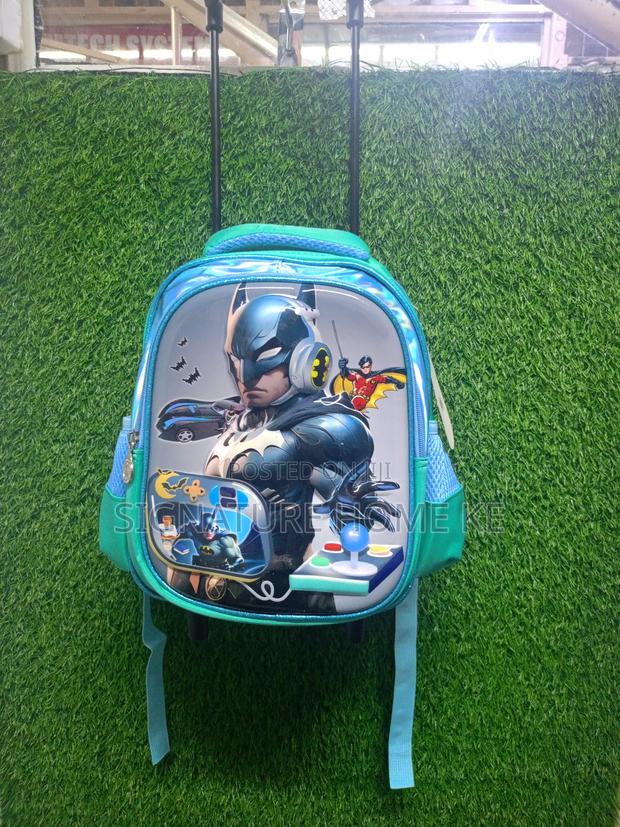 Trolley Cartoon Themed School Bag - thumbnail 4