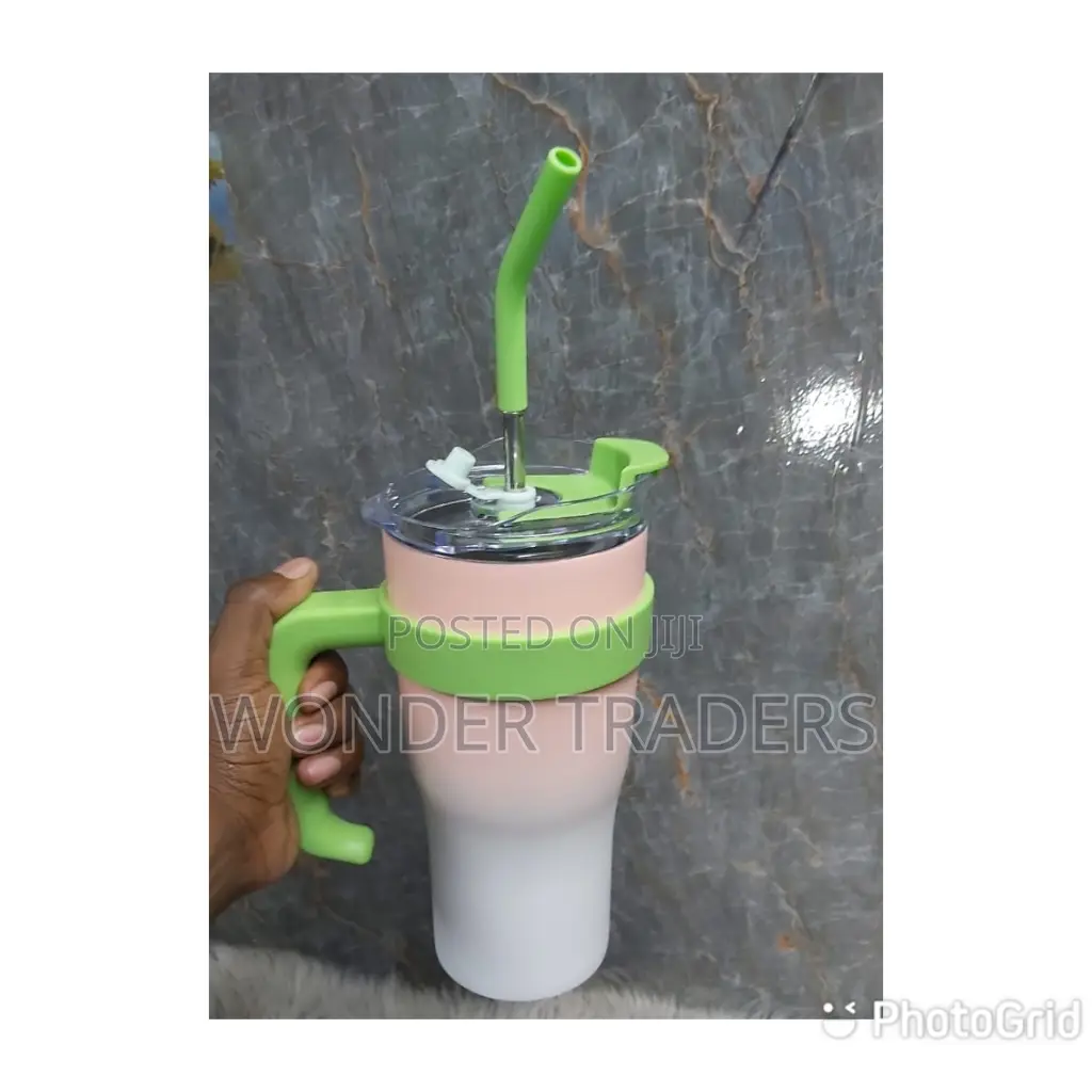Thermo Cup With Straw and Stickers