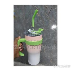 Thermo Cup With Straw and Stickers