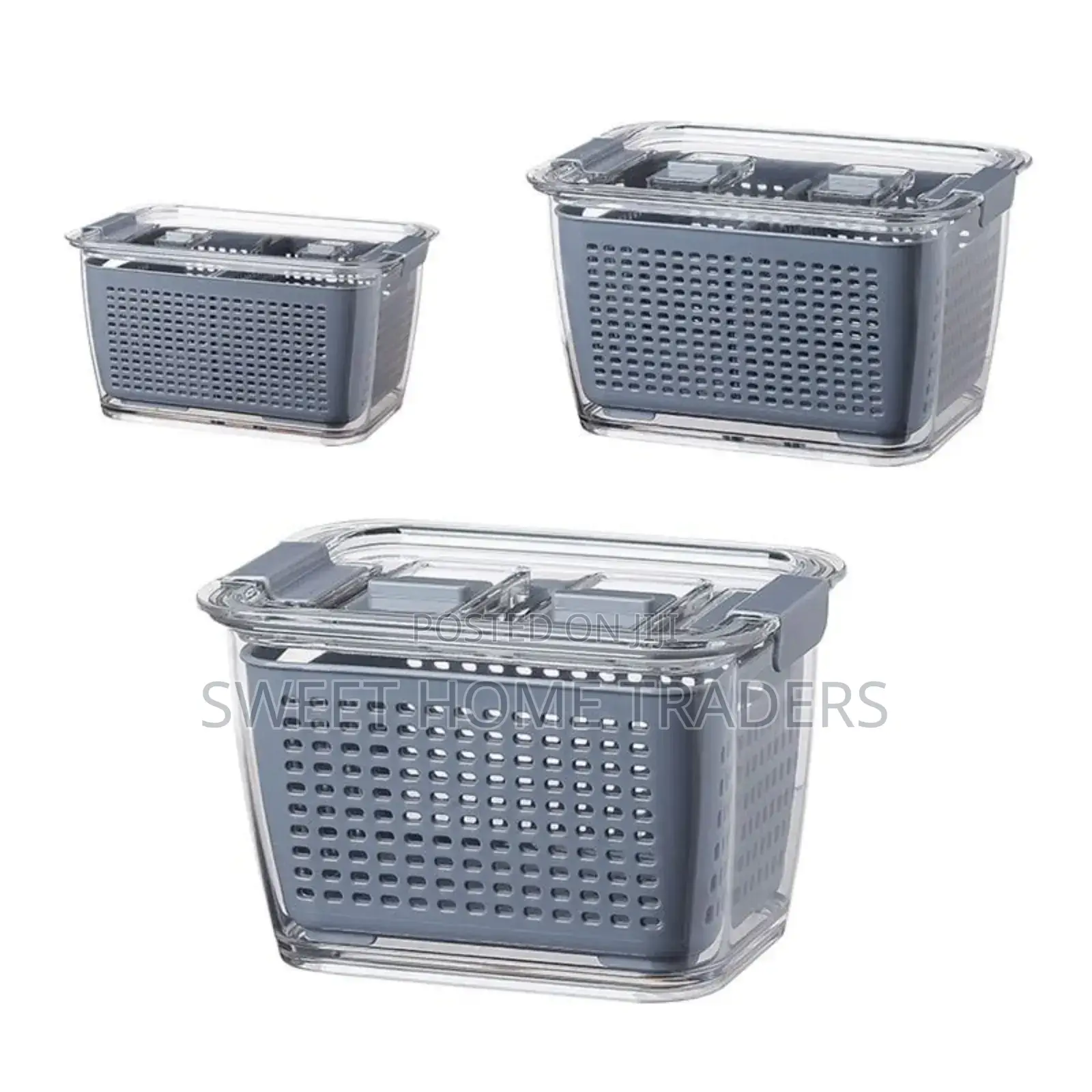 3pcs Fresh Food Storage Containers Refrigerator