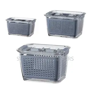 3pcs Fresh Food Storage Containers Refrigerator