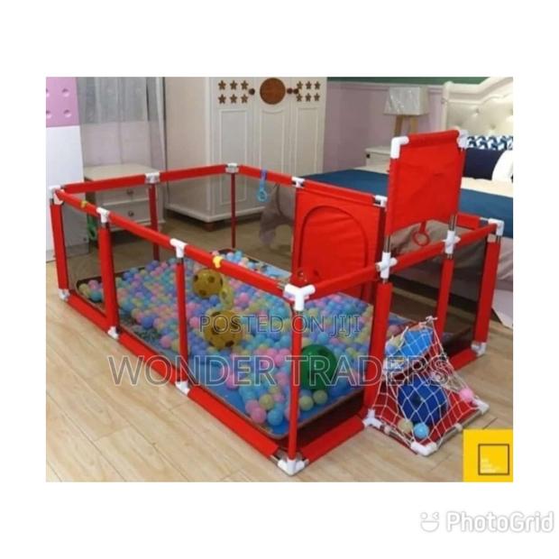 Rectangular Playfence Has 30pcs Soft Balls. - main view