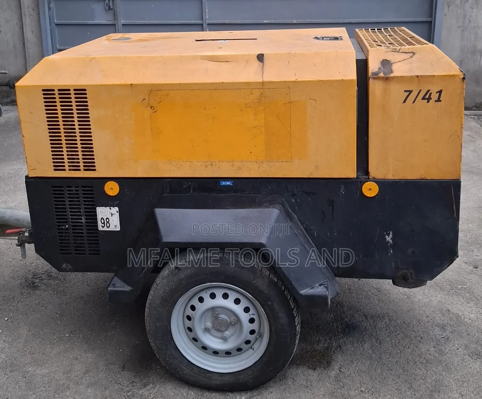 Compressor 2015 Doosan 741 4cyl Diesel 10 Bars 140 CFM Ex-Uk