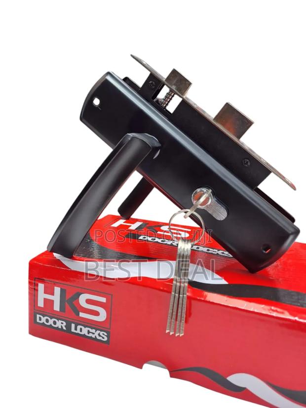 Door Lock Matt Black - main view