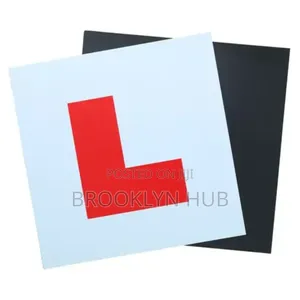 Adhesive L Learner Sign* L Sticker Plate