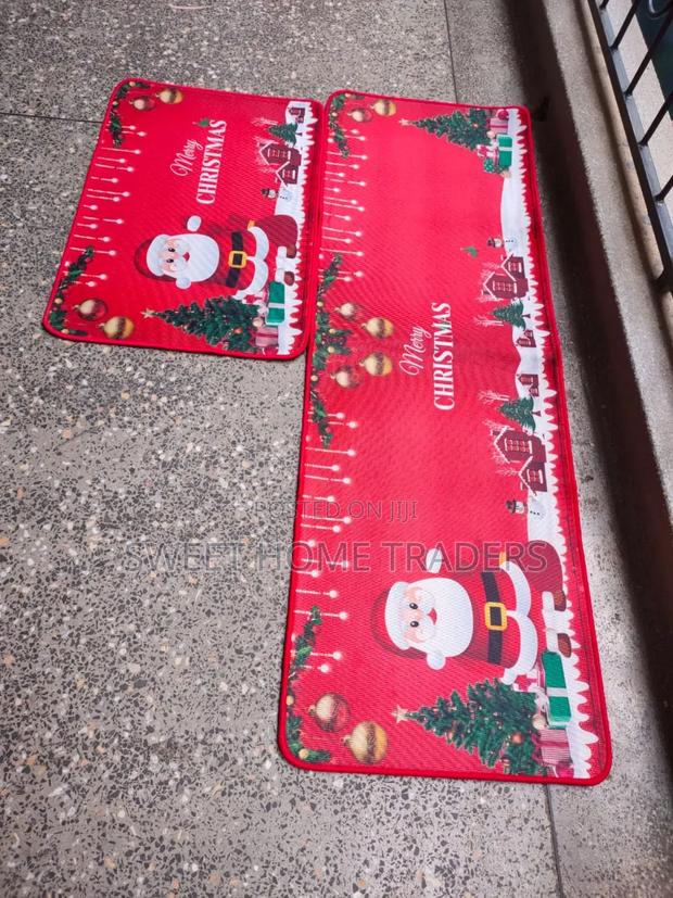 2pcs Christmas Kitchen Mats - main view