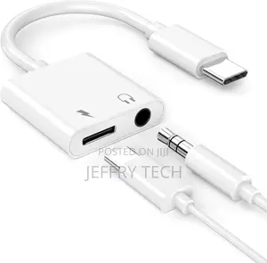 USB Type C to Aux Audio Jack Adapter With PD 60W Fast Chargi