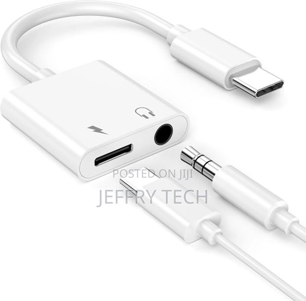 USB Type C to Aux Audio Jack Adapter With PD 60W Fast Chargi