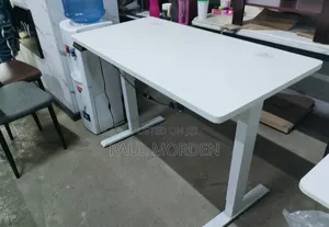 120cm White Electric Adjustable Table
