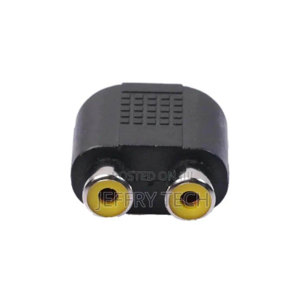 2RCA Female to 3.5mm Stereo Female Splitter Audio Adapter