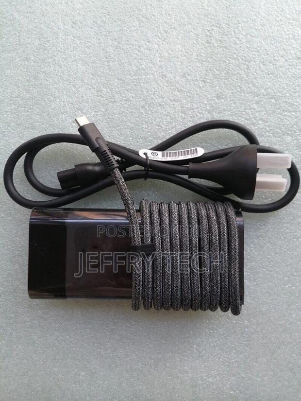 HP 110W Type-C USB-C Power Adapter Charger Braided Cable TPN - thumbnail 4