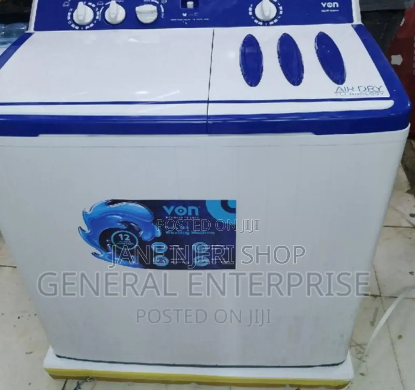 10kg Twin Tub Von Washing Machine