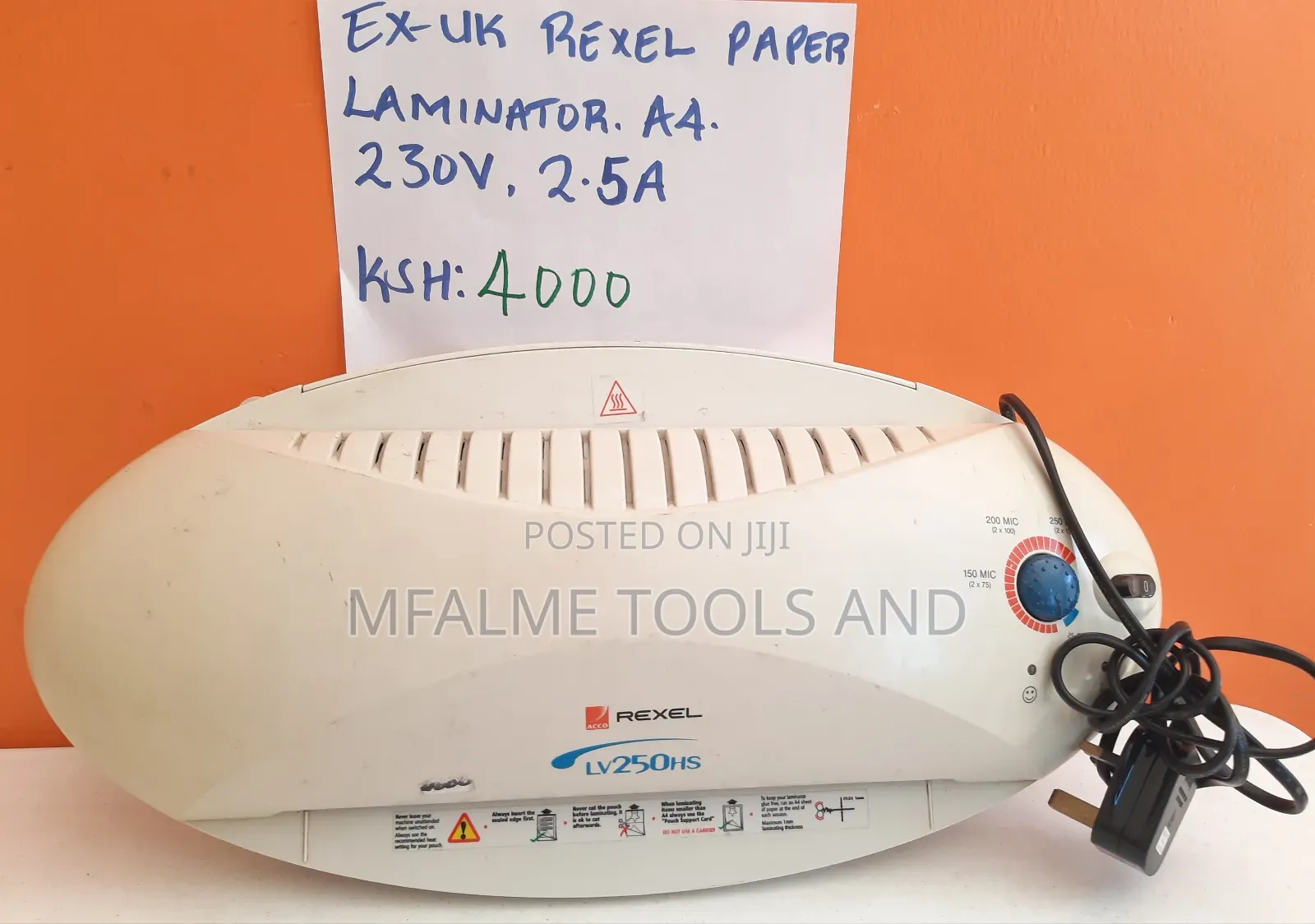 Paper Laminator A4 240v Ex-Uk
