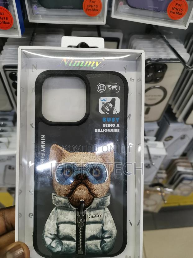 iPhone 14 Pro Max Digital Art Graffiti Teddy Bear Case-Black - main view