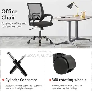 Office Chairs: Ergonomic Mid Back Task Swivel Office Chair